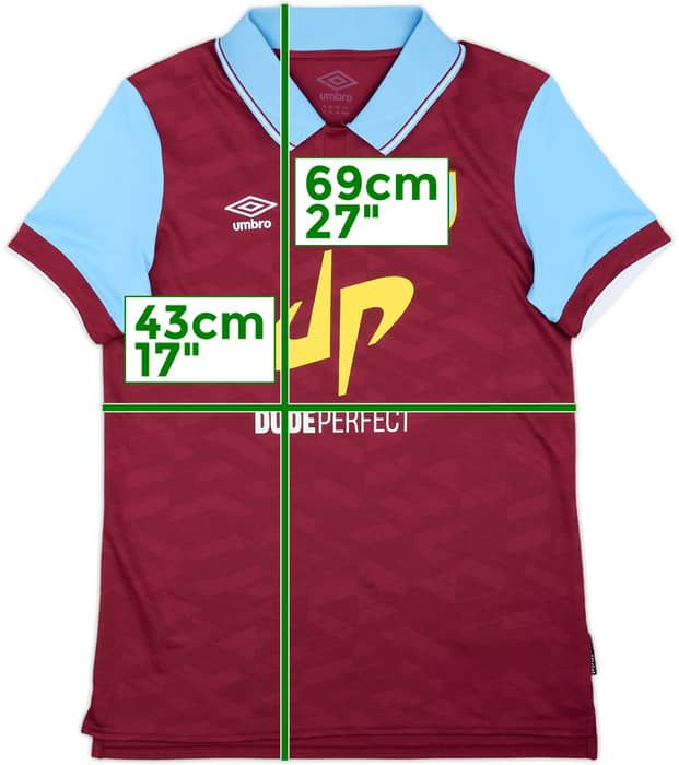 2023-24 Burnley Home Shirt - 9/10 - (XL.Boys)