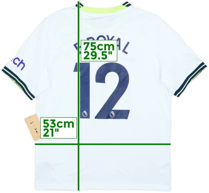 2022-23 Tottenham Home Shirt E Royal #12 (L)