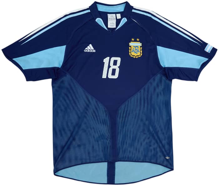 2004-05 Argentina Away Shirt Messi #18 - 9/10 - (L)