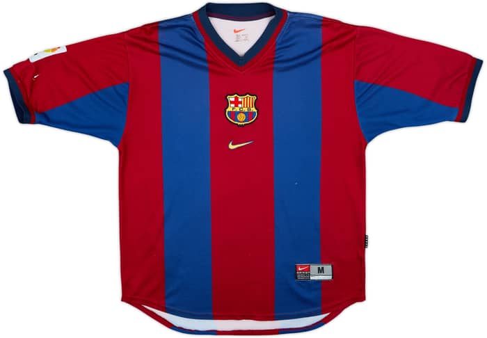 1998-00 Barcelona Home Shirt Rivaldo #11 - 6/10 - (M)