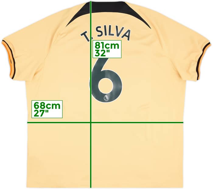2022-23 Chelsea Third Shirt T.Silva #6 - 8/10 - (3XL)