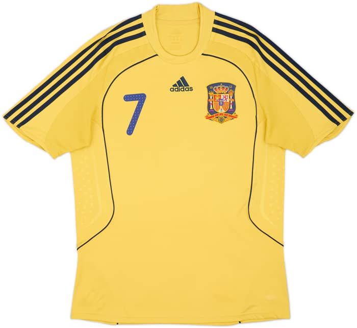 2008-10 Spain Away Shirt David Villa #7 - 8/10 - (M)