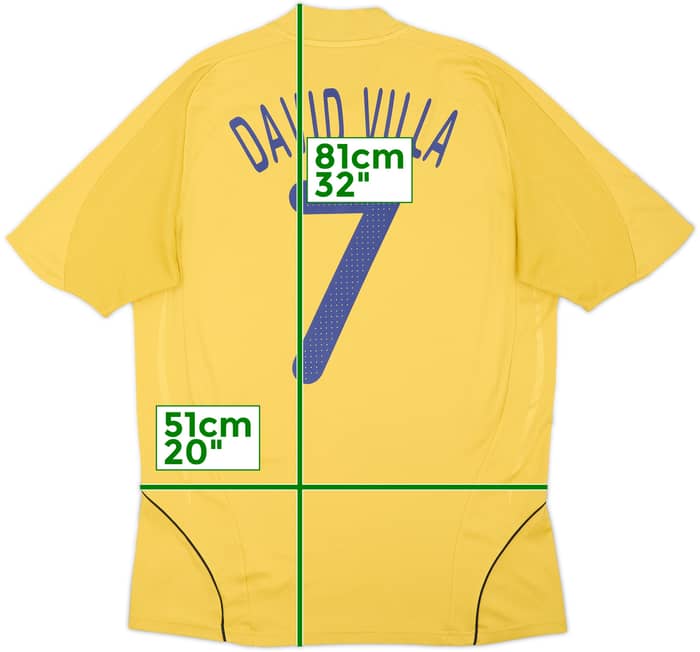 2008-10 Spain Away Shirt David Villa #7 - 8/10 - (M)
