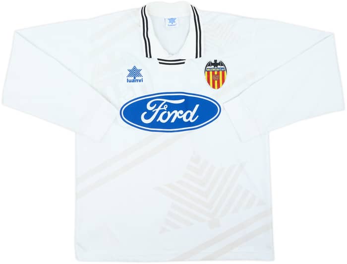 1995-96 Valencia Home L/S Shirt - 8/10 - (S)