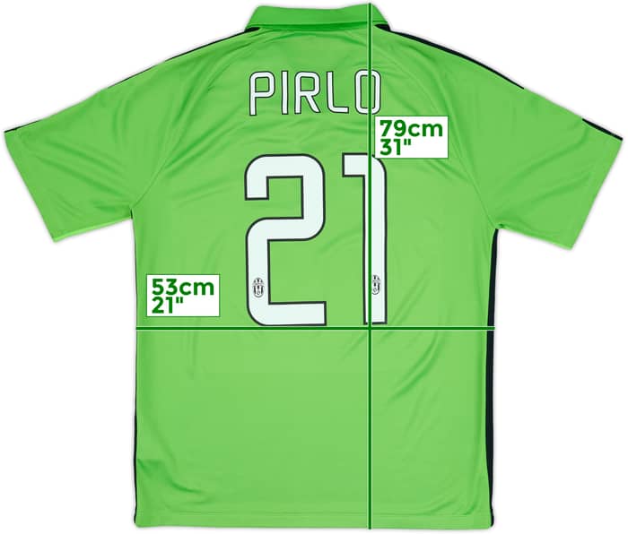 2014-15 Juventus Third Shirt Pirlo #21 - 8/10 - (L)