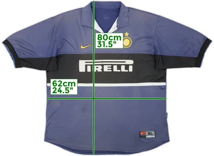 Camiseta de la tercera equipación del Inter Milan 1998-99 - 3/10 - (XL)