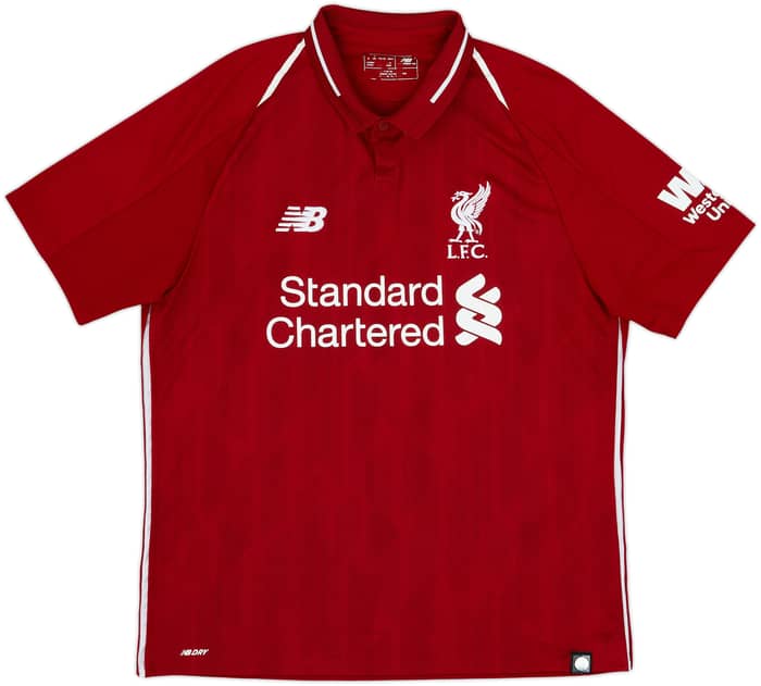 2018-19 Liverpool Home Shirt Virgil #4 - 8/10 - (M)