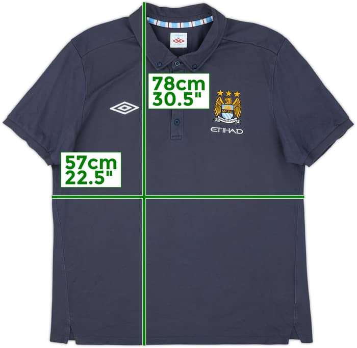 2010-11 Manchester City Umbro Polo Shirt - 10/10 - (L)