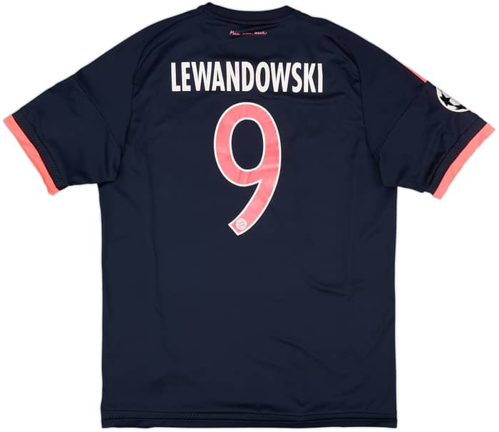 2015-16 Bayern Munich Third Shirt Lewandowski #9 - 6/10 - (M)