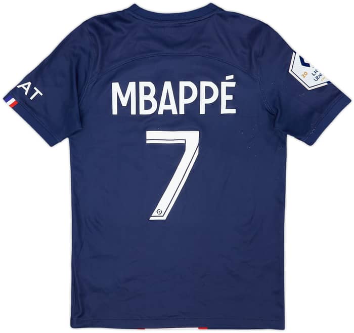 2022-23 Paris Saint-Germain Home Shirt Mbappe #7 - 6/10 - (M.Boys)