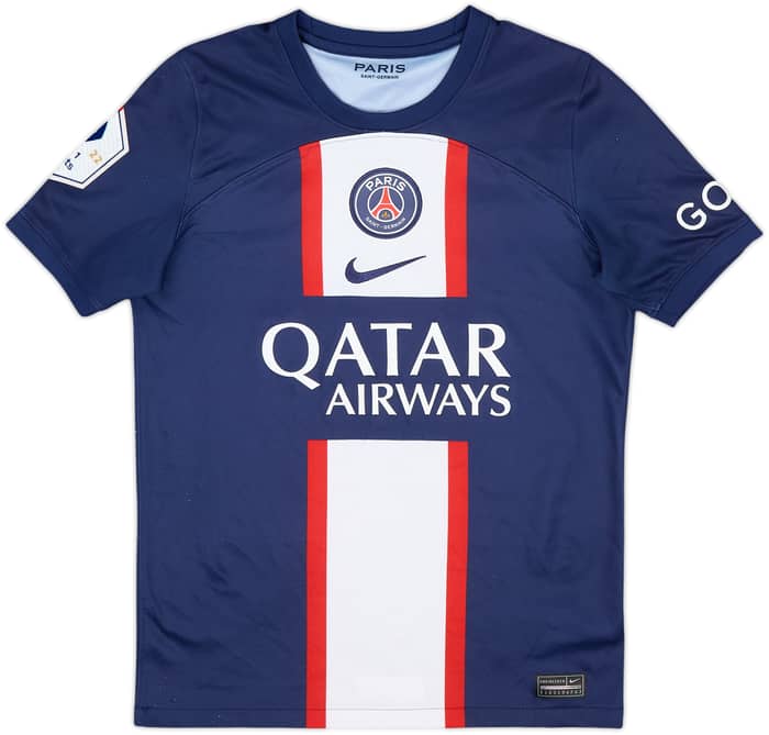 2022-23 Paris Saint-Germain Home Shirt Mbappe #7 - 6/10 - (M.Boys)