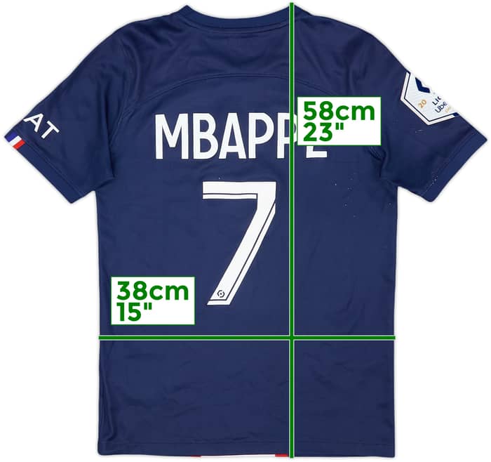 2022-23 Paris Saint-Germain Home Shirt Mbappe #7 - 6/10 - (M.Boys)