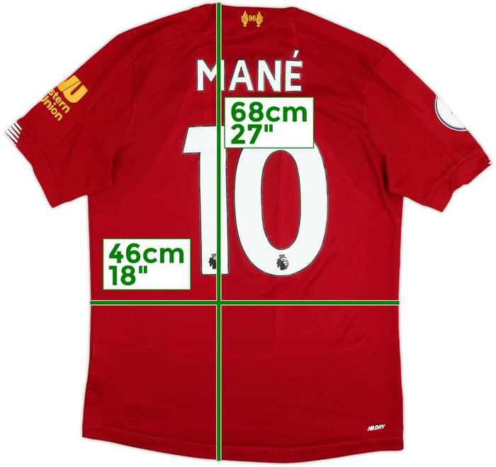 2019-20 Liverpool Home Shirt Mane #10 - 9/10 - (S)