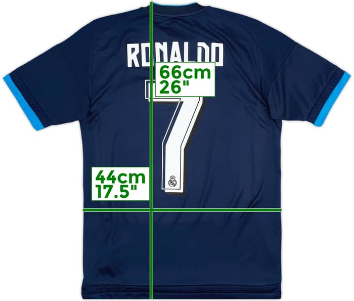 2015-16 Real Madrid Third Shirt Ronaldo #7 - 6/10 - (XS)