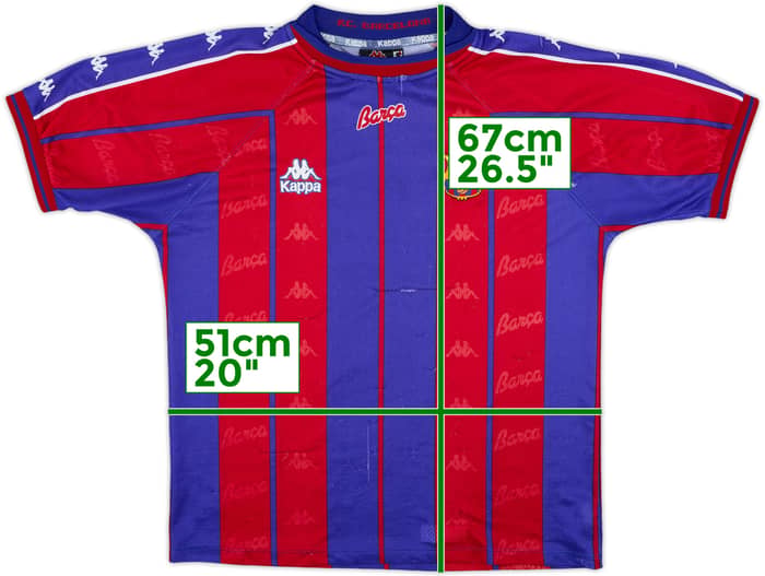 1995-97 Barcelona Home Shirt - 4/10 - (S)