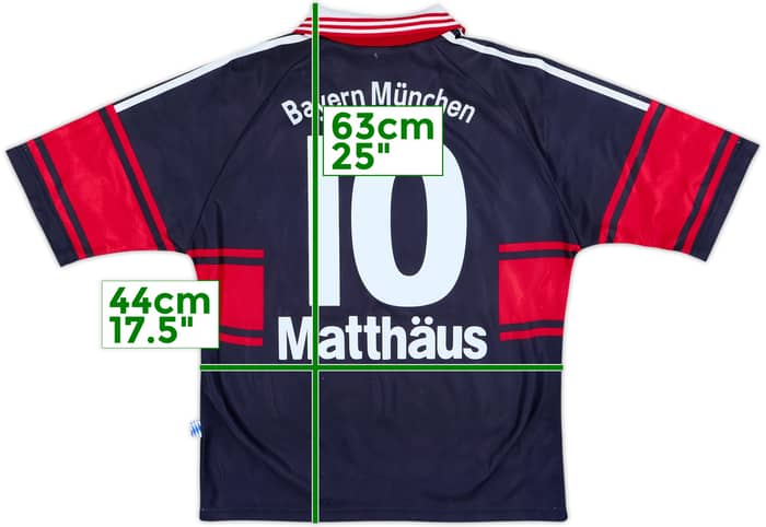 1997-99 Bayern Munich Home Shirt Matthaus #10 - 7/10 - (L.Boys)