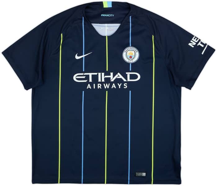 2018-19 Manchester City Away Shirt Bernardo #20 - 6/10 - (XXL)