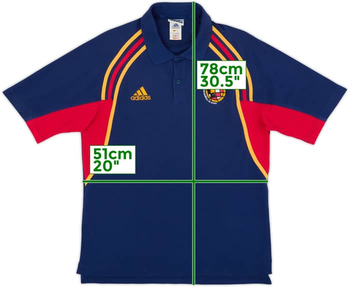 1999-00 Spain adidas Polo Shirt - 6/10 - (M/L)
