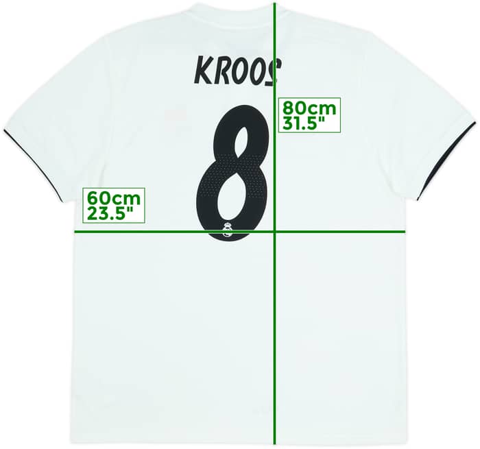 2018-19 Real Madrid Home Shirt Kroos #8 (XL)