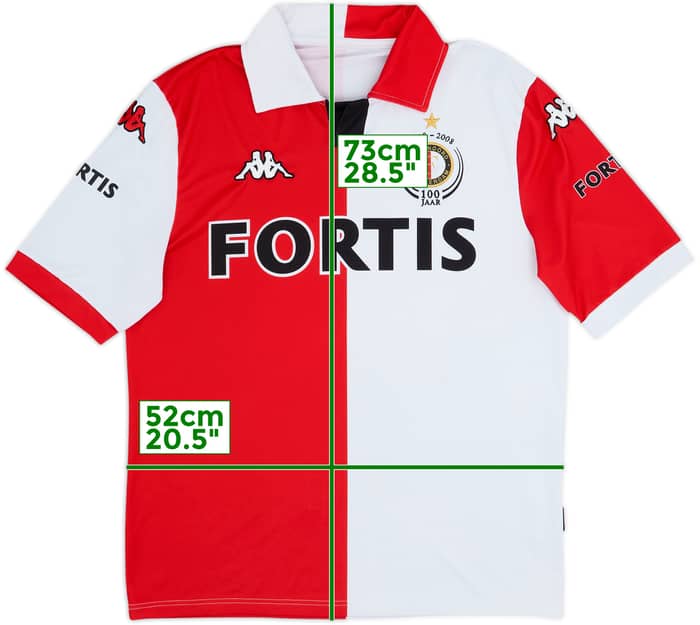 2008-09 Feyenoord Home Shirt - 6/10 - (XL)