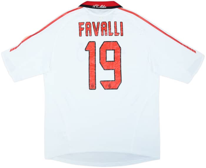 2005-06 AC Milan Player Issue Away Shirt Favalli #19 - 5/10 - (XL)