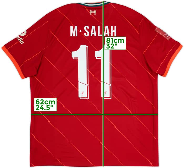 2021-22 Liverpool Home Shirt M.Salah #11 - 5/10 - (XXL)