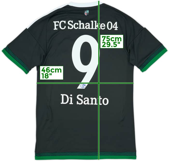 Camiseta de la tercera equipación del Schalke 2015-17 Di Santo #9 - 8/10 - (S)