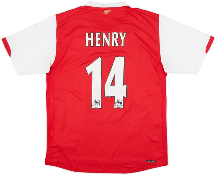 2006-08 Arsenal Home Shirt Henry #14 - 5/10 - (M)