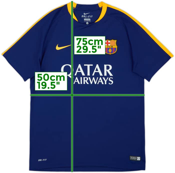2015-16 Barcelona Nike Training Shirt - 9/10 - (L)