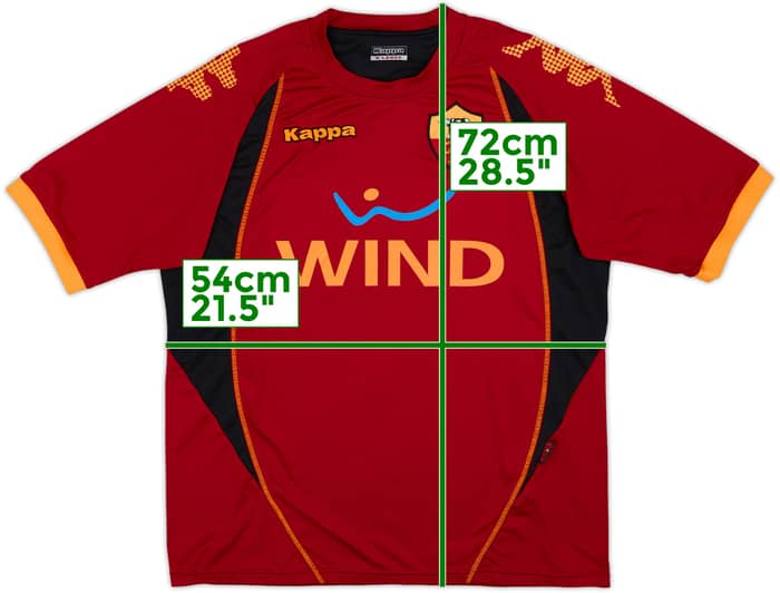 2008-09 Roma Kappa Training Shirt - 8/10 - (XL)