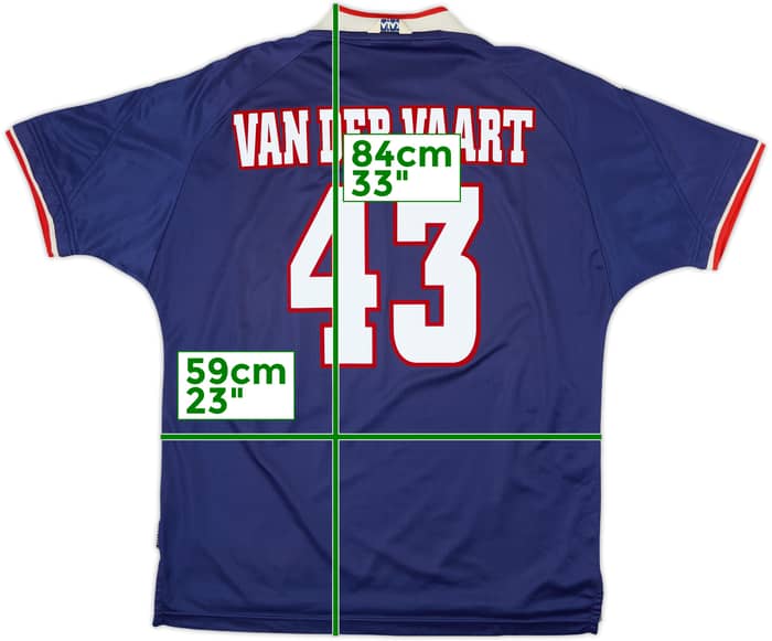 1999-00 Ajax Away Shirt Van Der Vaart #43 - 8/10 - (XL)