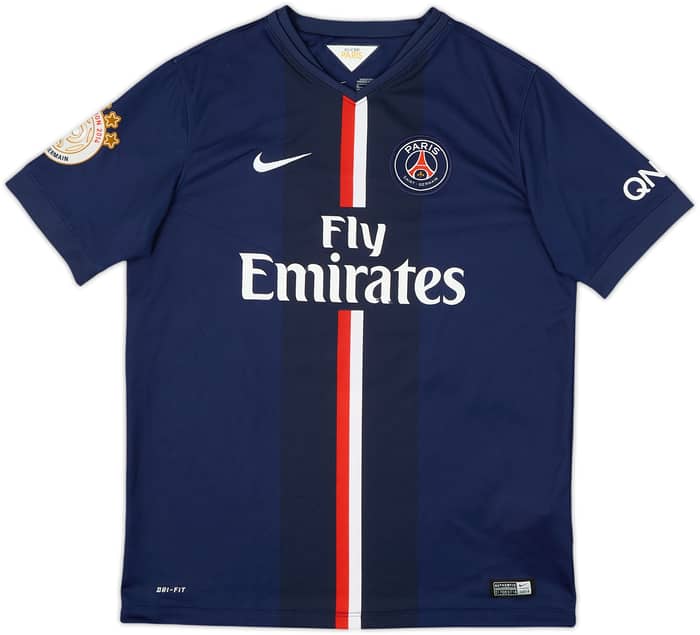 2014-15 Paris Saint-Germain Home Shirt Ibrahimovic #10 - 5/10 - (XL.Boys)