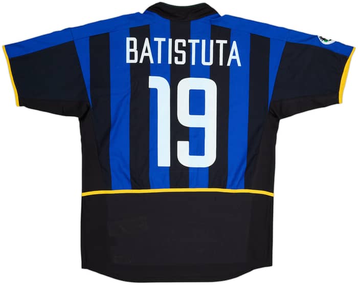2002-03 Inter Milan Home Shirt Batistuta #19 - 4/10 - (L)