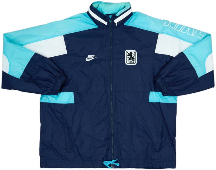 1997-98 1860 Munich Nike Hooded Rain Jacket - 6/10 - (XL)