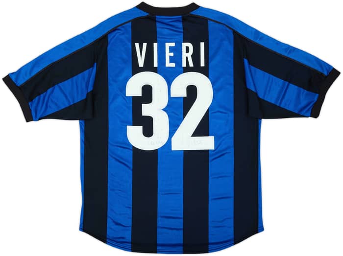 1999-00 Inter Milan Signed Home Shirt Vieri #32 - 5/10 - (L)