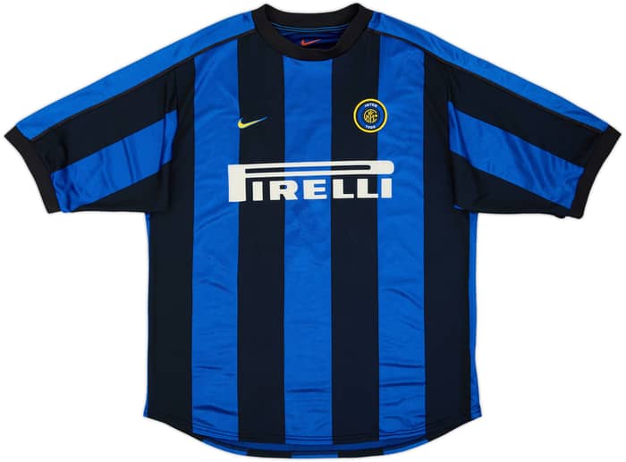 1999-00 Inter Milan Signed Home Shirt Vieri #32 - 5/10 - (L)