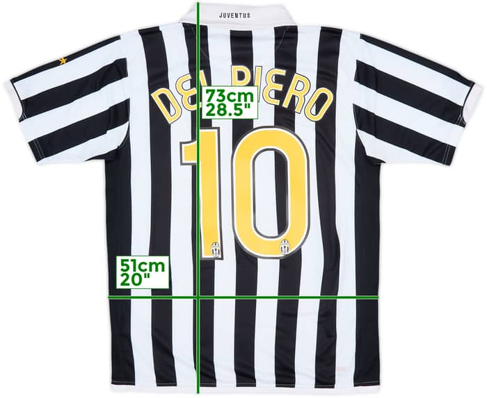 2006-07 Juventus Home Shirt Del Piero #10 - 7/10 - (L)