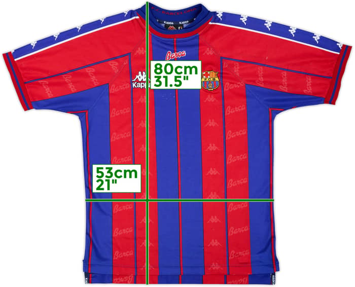 1997-98 Barcelona Camiseta de local - 7/10 - (L)