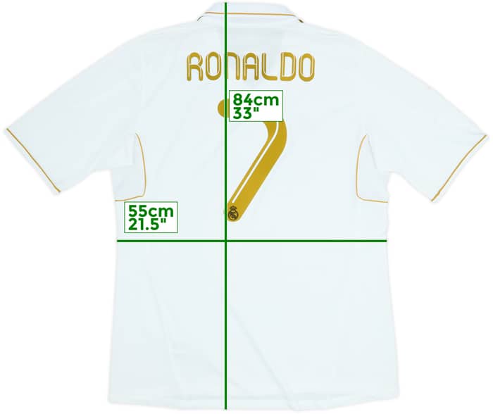 2011-12 Real Madrid Home Shirt Ronaldo #7 - 5/10 - (XL)