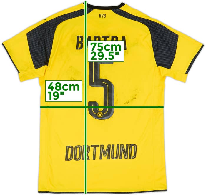 2016-17 Borussia Dortmund Home European Shirt Bartra #5 - 4/10 - (M)