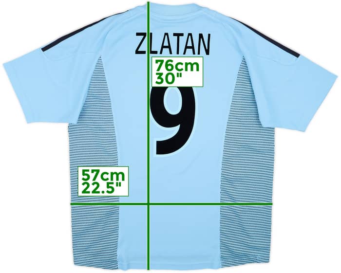 2002-03 Ajax Camiseta Visitante Zlatan #9 - 8/10 - (L)