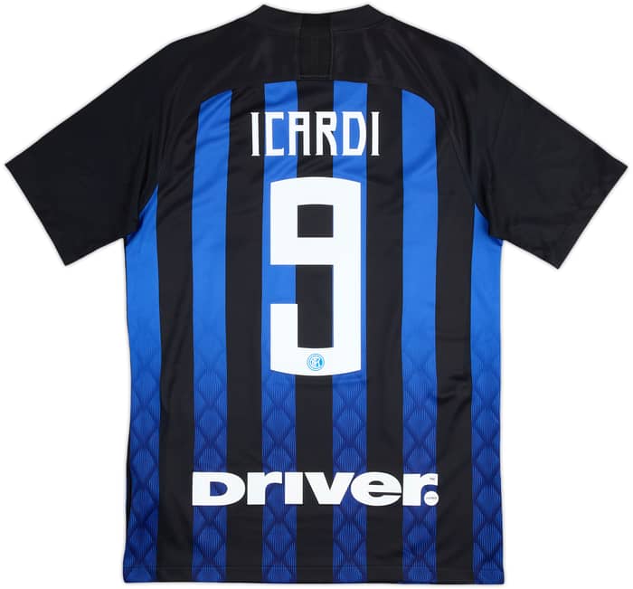2018-19 Inter Milan Home Shirt Icardi #9 - 8/10 - (S)