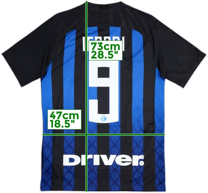 2018-19 Inter Milan Home Shirt Icardi #9 - 8/10 - (S)