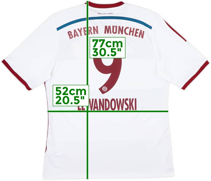 2014-15 Bayern Munich Away Shirt Lewandowski #9 - 8/10 - (L)