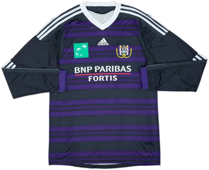 2009-11 Anderlecht Home L/S Shirt #4 - 8/10 - (M)