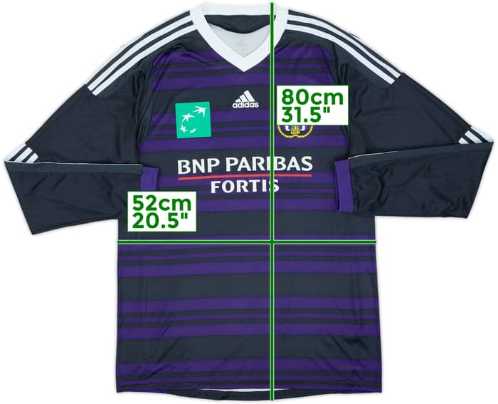 2009-11 Anderlecht Home L/S Shirt #4 - 8/10 - (M)