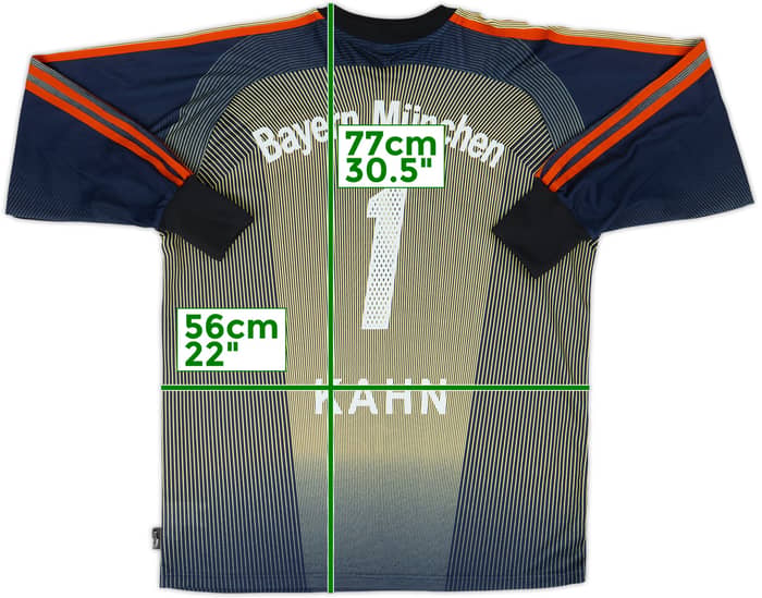 2003-04 Bayern Munich GK Shirt Kahn #1 - 7/10 - (M)