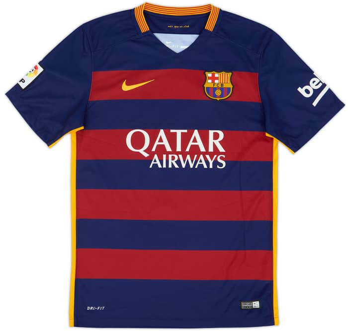 2015-16 Barcelona Home Shirt Neymar Jr #11 - 8/10 - (S)