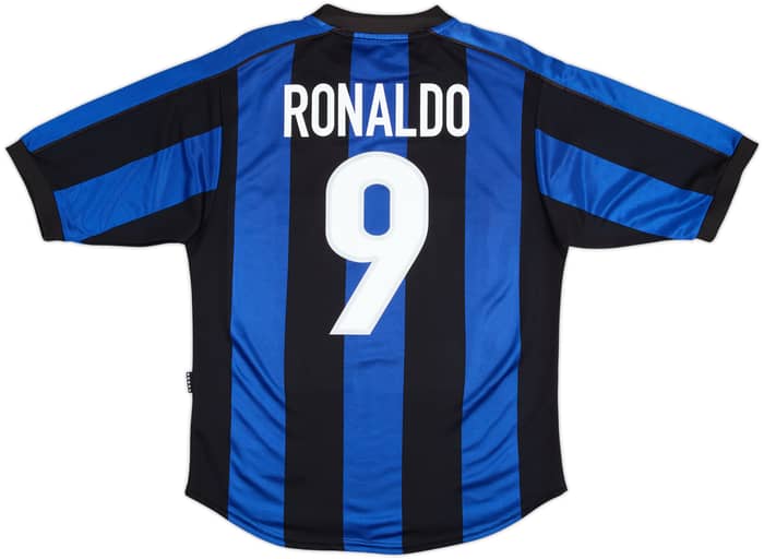 1999-00 Inter Milan Home Shirt Ronaldo #9 - 5/10 - (S)