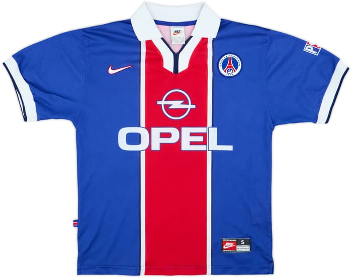 1997-98 Paris Saint-Germain Home Shirt Simone #9 - 7/10 - (S)